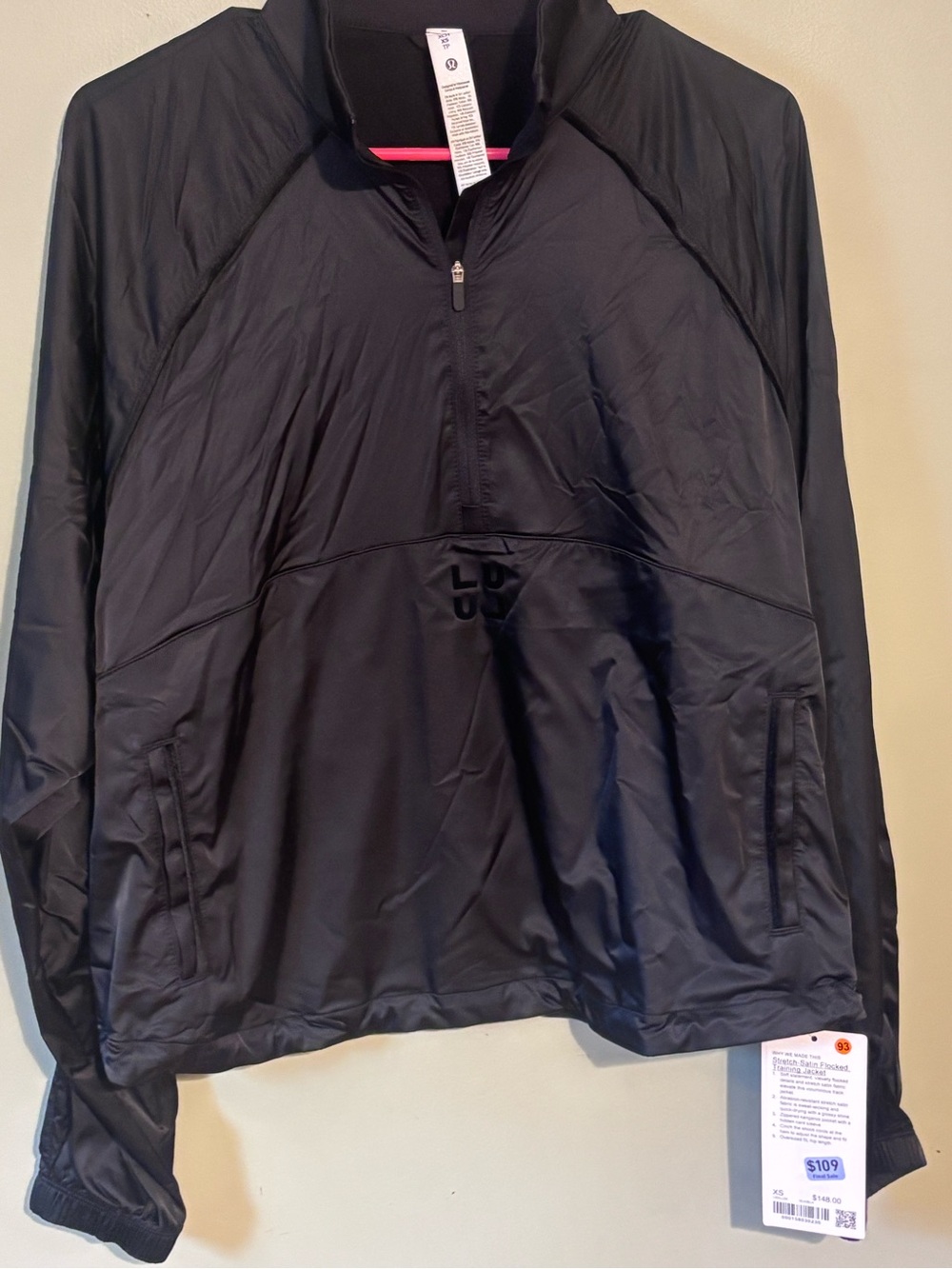 Lululemon Stretch-Satin Flocked Training Jacket NWT Size XS